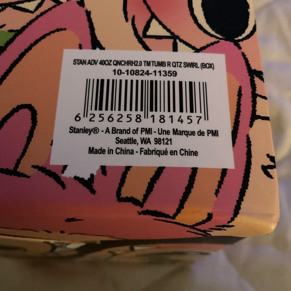 Stanley Labubu 40 oz Tumbler w/Pink Handle Box opened to photograph…this is new. - Picture 11 of 11